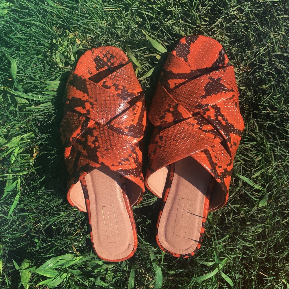 Topshop Sandal Mules Size 8 US